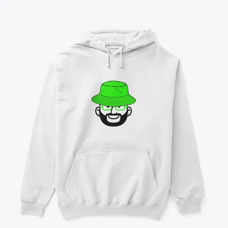 Green Bucket White Hoodie 1