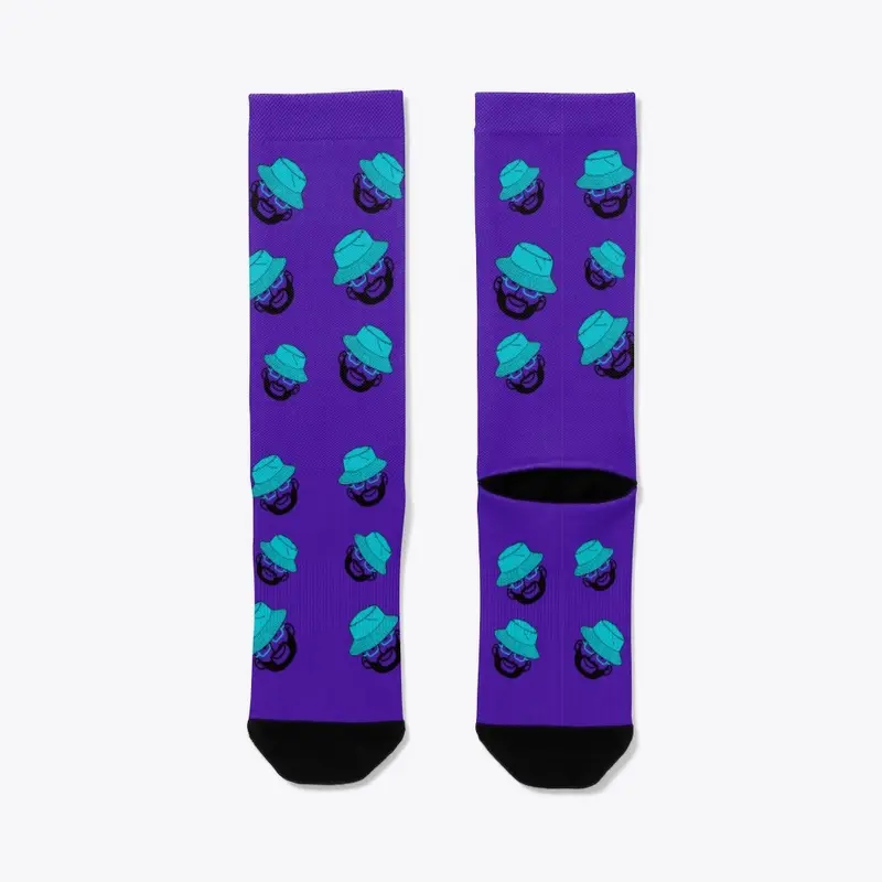 Purple Teal Socks 1