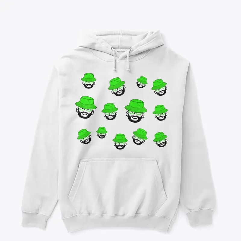 Green Bucket White Hoodie 2