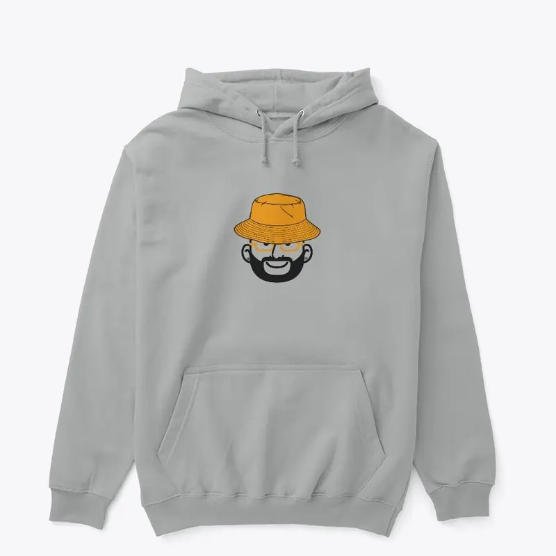 Orange Bucket Grey Hoodie 1