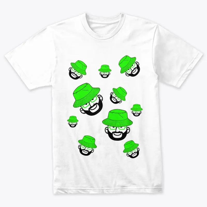 Green Bucket White Tee 2