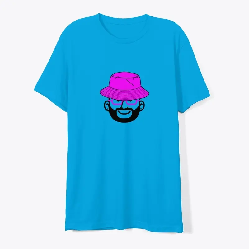 Pink Bucket Teal T-Shirt 1