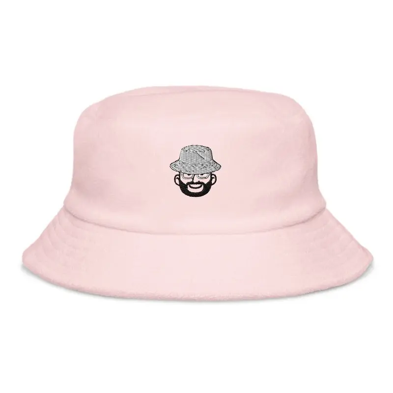 White Bucket Pink Bucket Hat 1