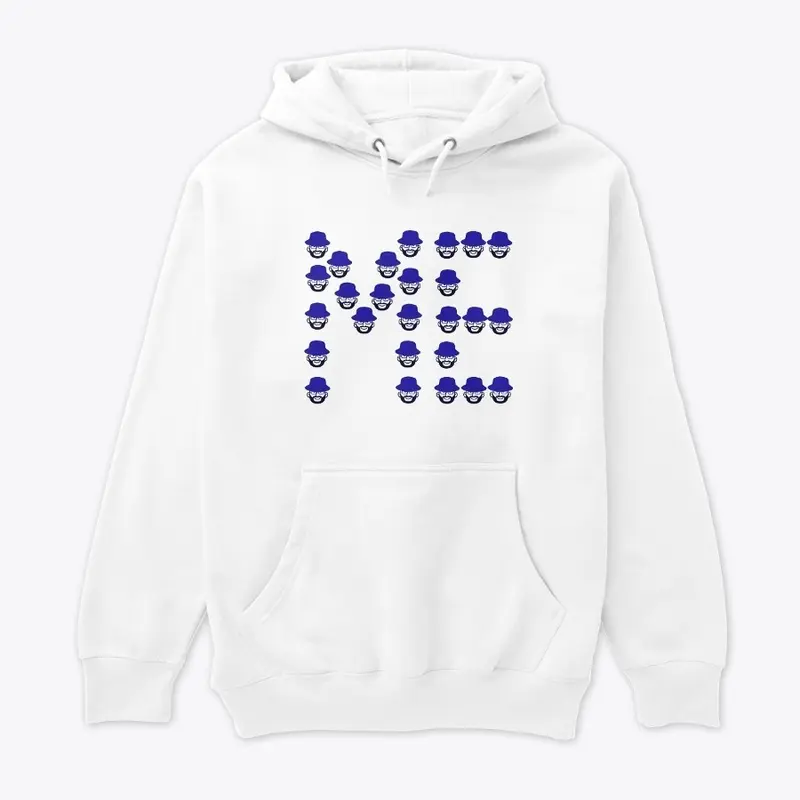 Blue Bucket White ME Hoodie