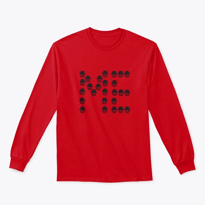 Black Bucket Red ME Longsleeve Tee