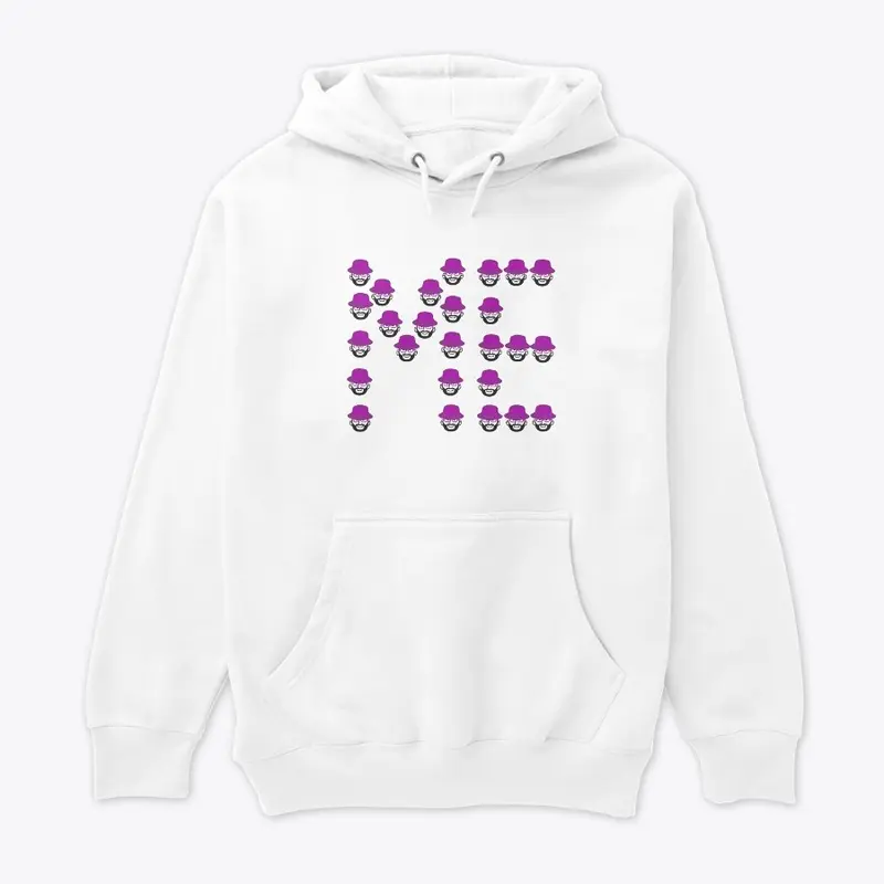 Pink Bucket White ME Hoodie 1