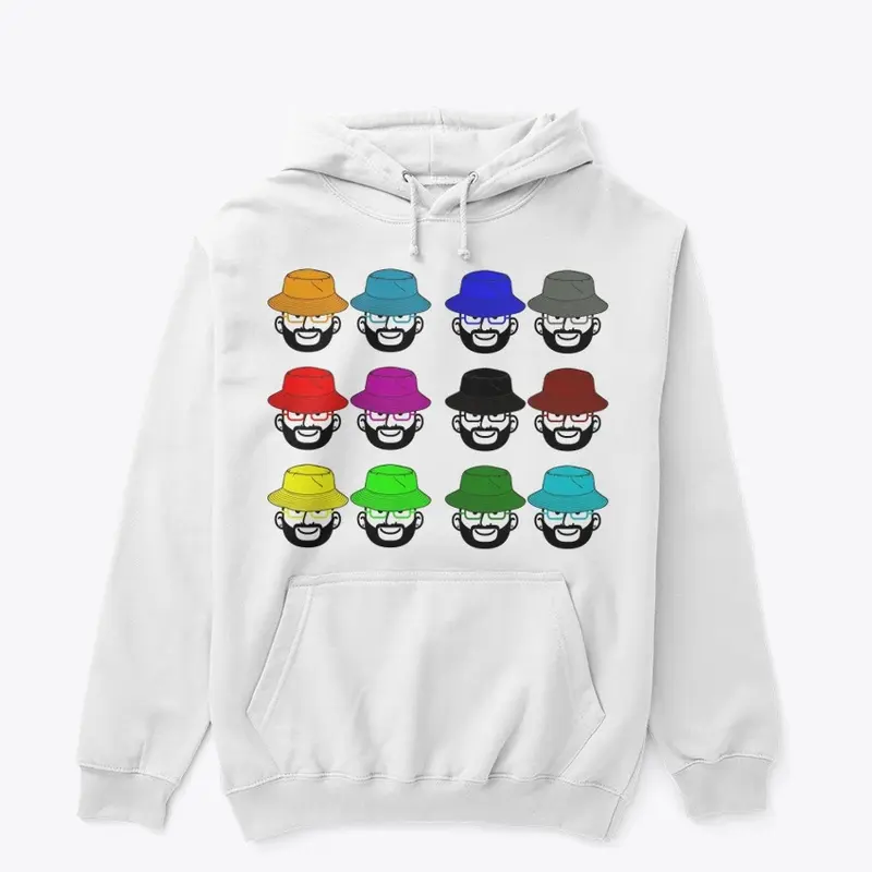 Multi Bucket White Hoodie 1